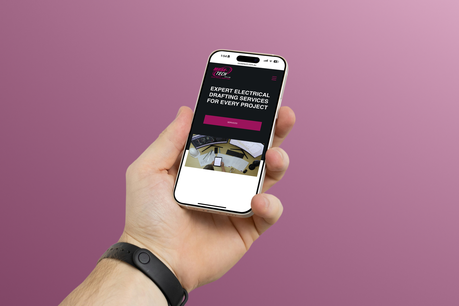 muse-tech iphone mockup